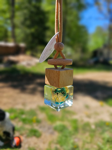 Floral Glass Car Diffuser - For Men